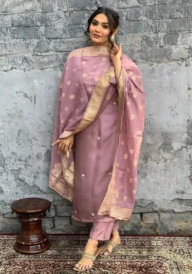 Onion Embroidery Viscose Kurti Set