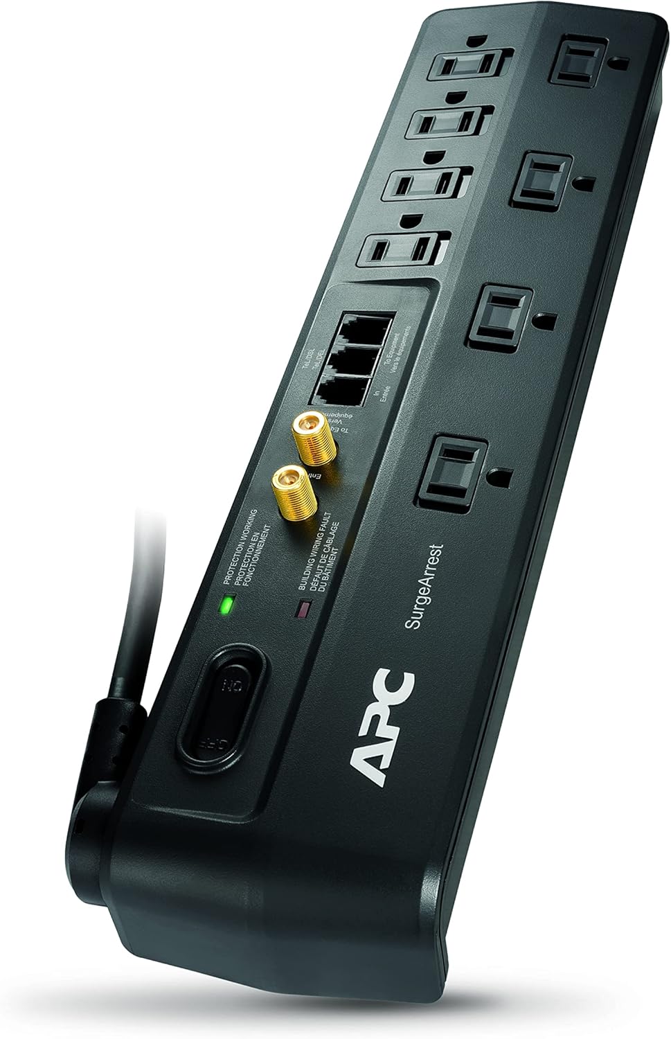 APC P8U2 8-Outlet Surge Protector with USB