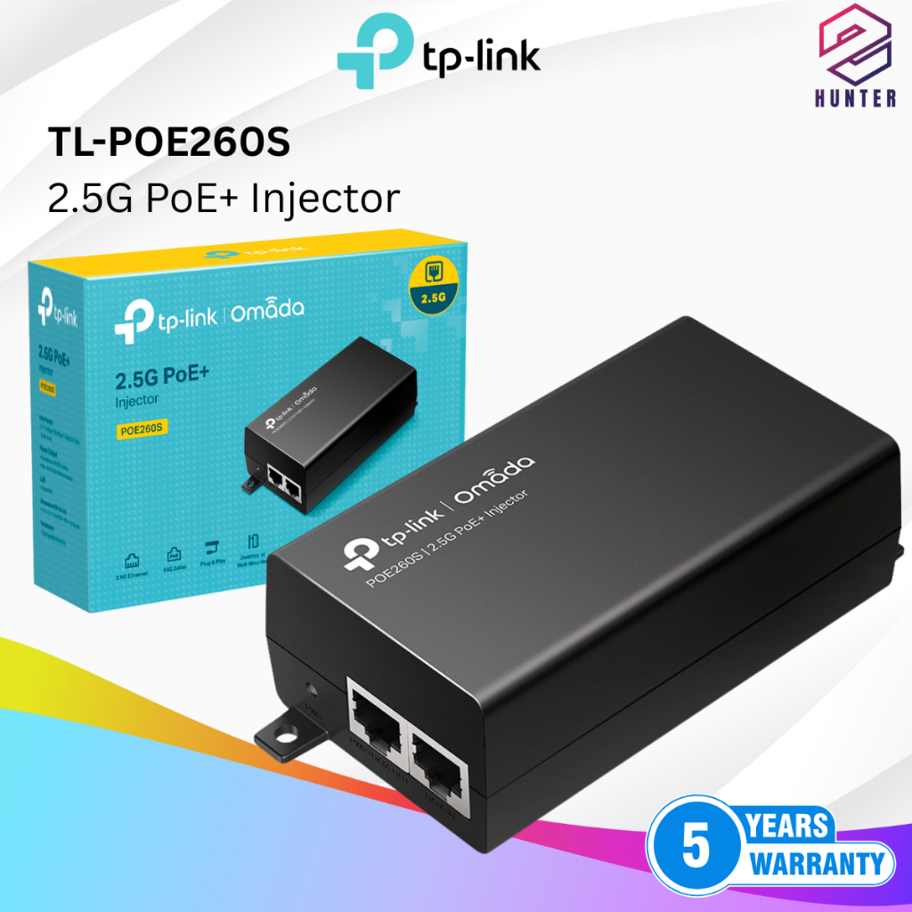 TP-Link TL-POE260S 2.5G PoE++ Injector