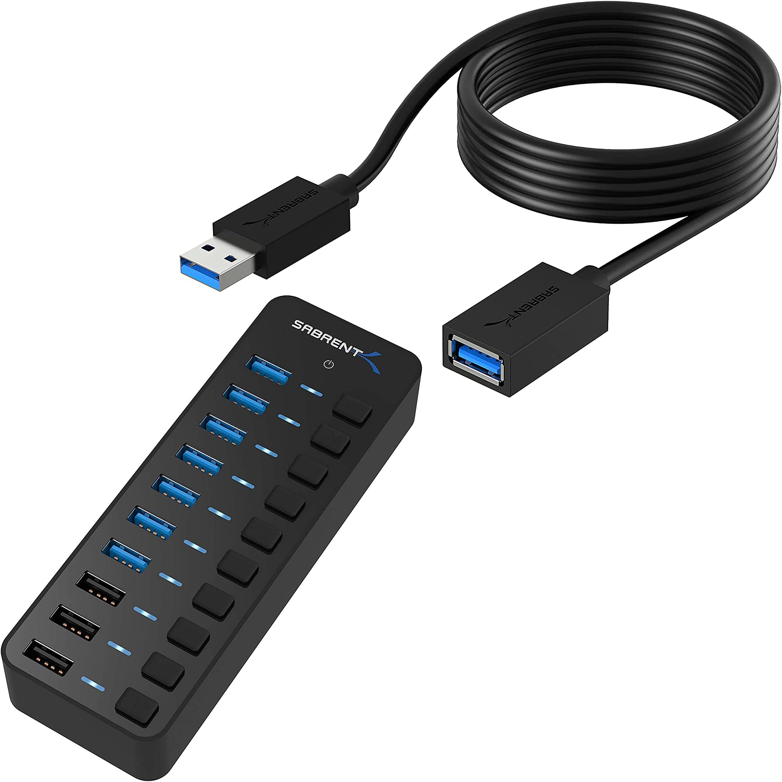 AmazonBasics 10-Port USB 3.0 Hub