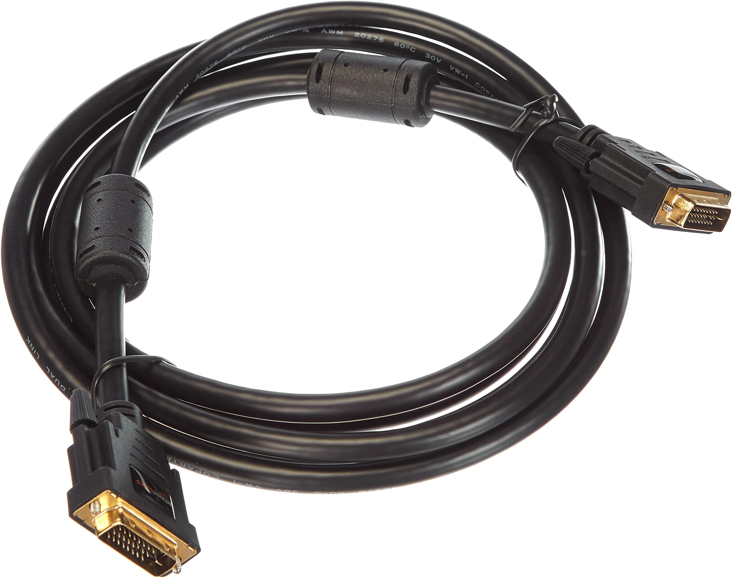 AmazonBasics DVI-D to DVI-D Cable - 2m