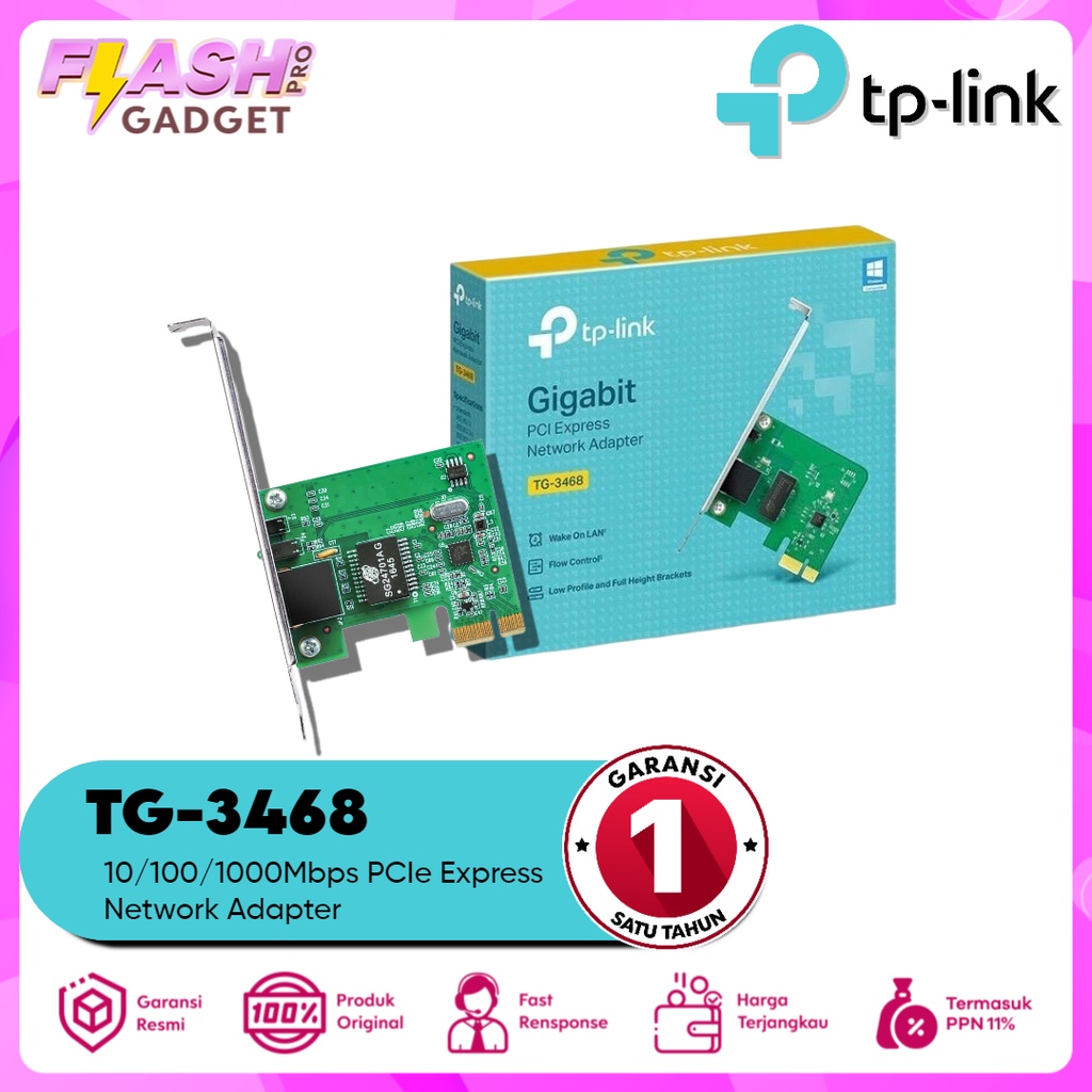 TP-Link TG-3468 Gigabit PCIe Network Card
