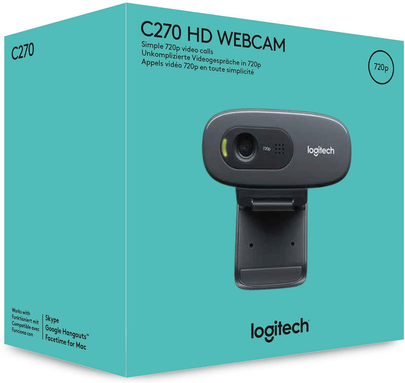 Logitech C270 HD Webcam 720p