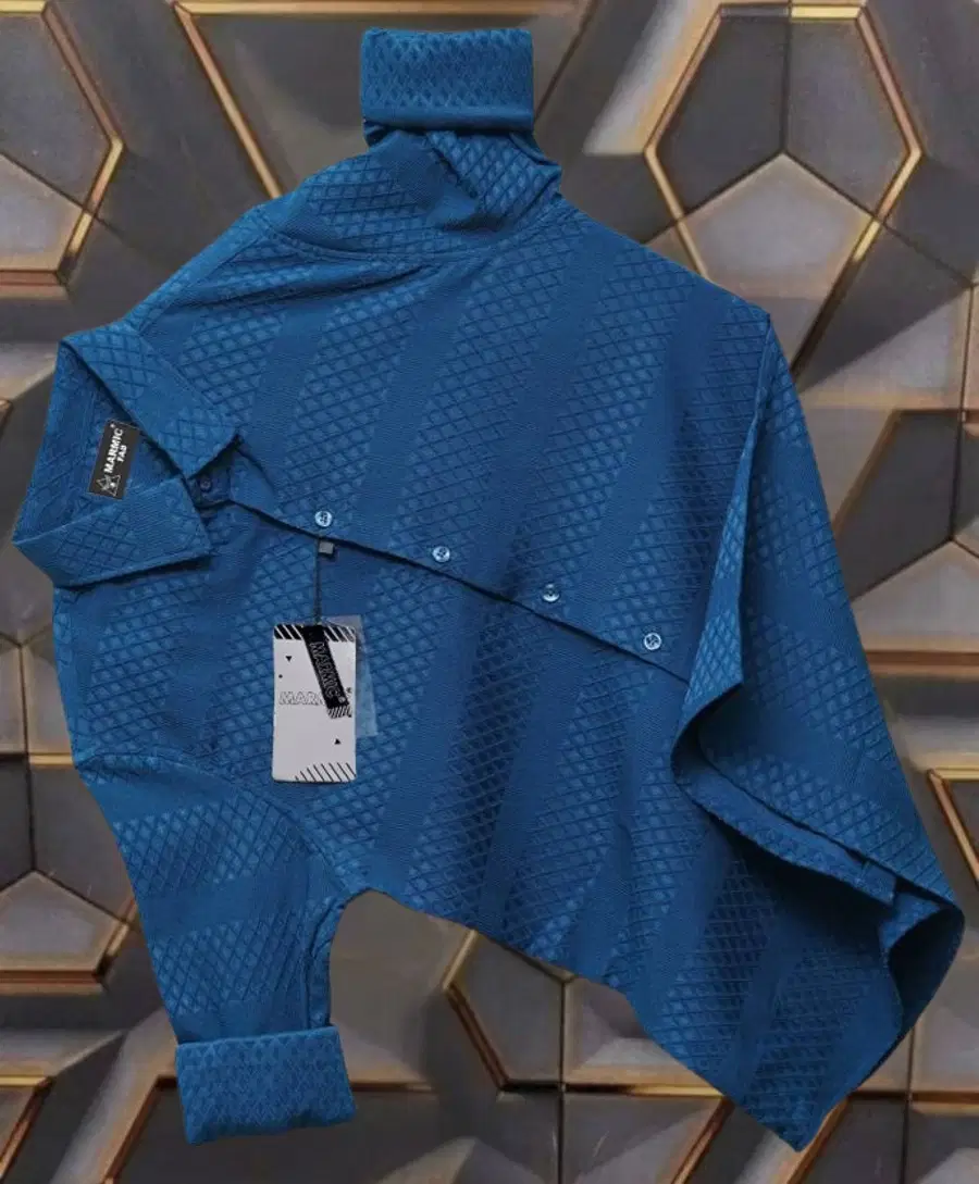 LEGANT MALL Cotton Blend Regular Fit Full Sleeves Men's Formal Shirt - Blue ( Pack of 1 )