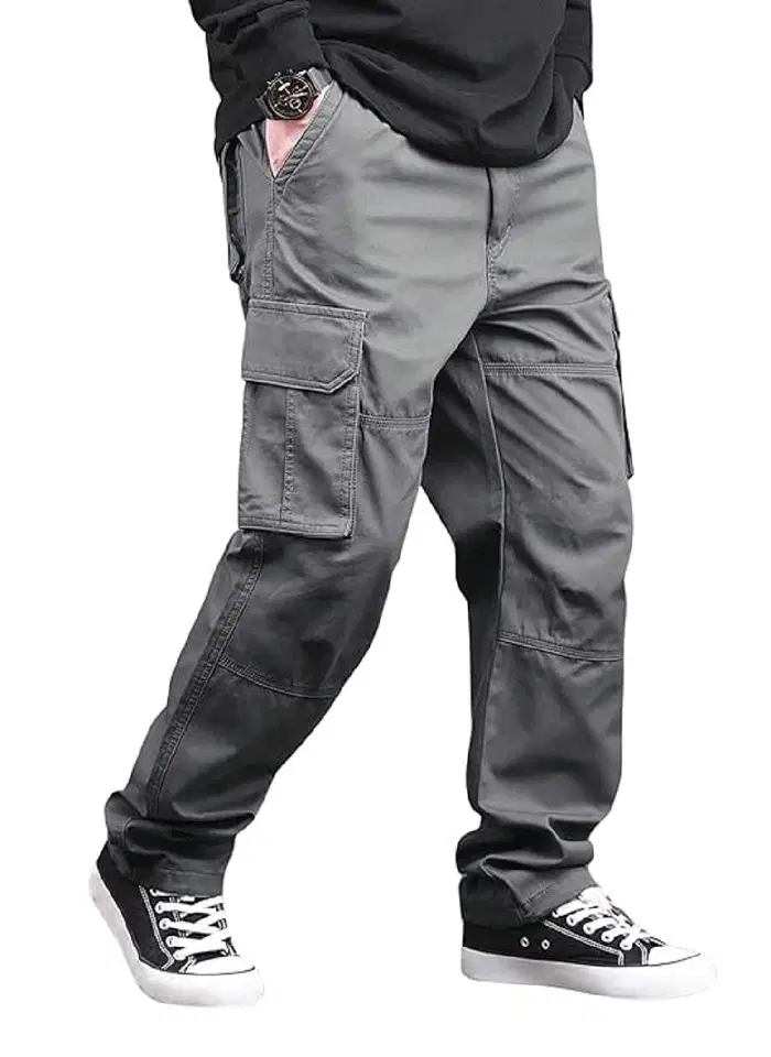 DWIDEN Loose Men's Cargos - Dark Grey ( Pack of 1 )