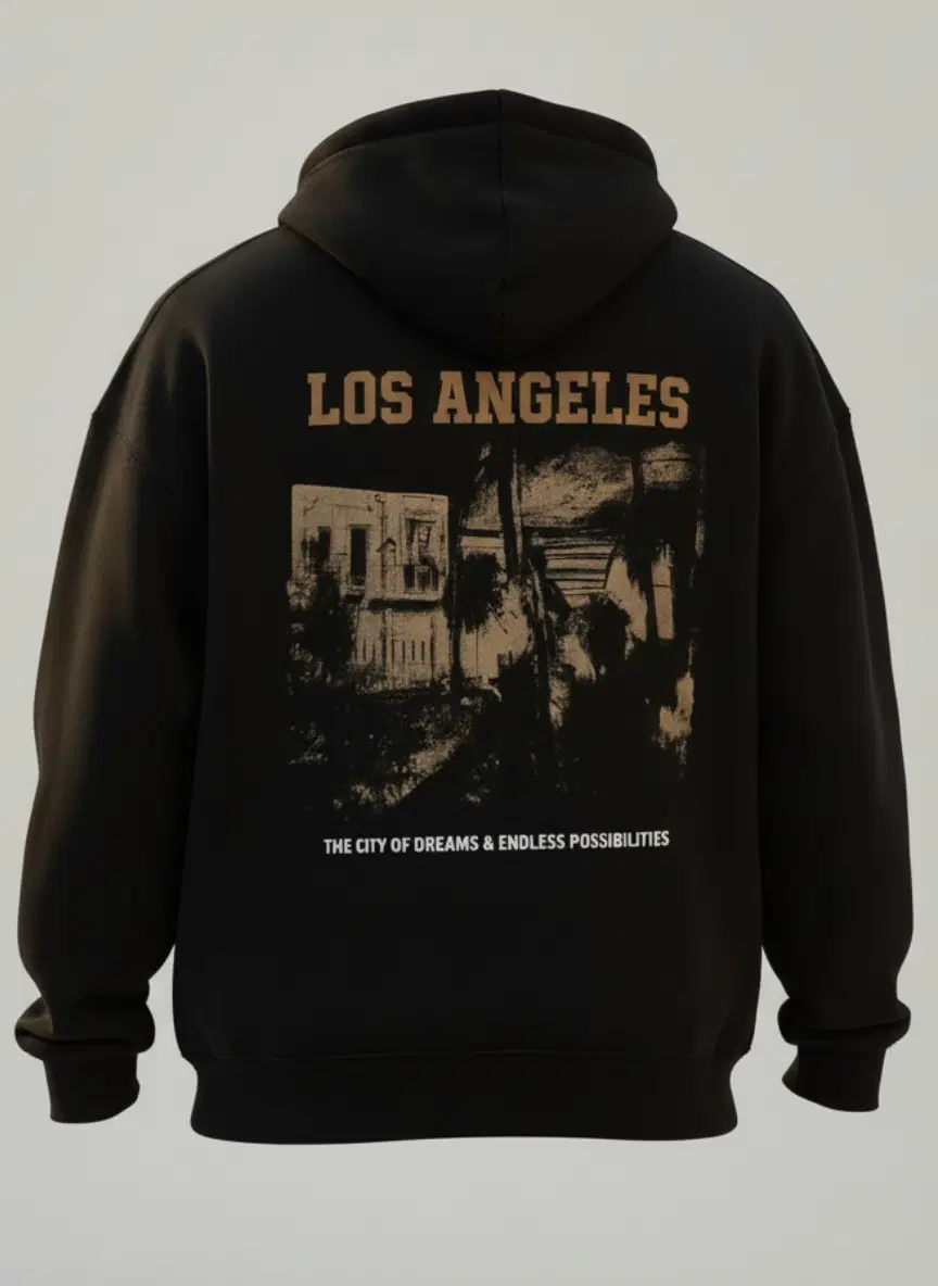 INDROXY Fleece Hooded Men's Sweatshirt - Black ( Pack of 1 )