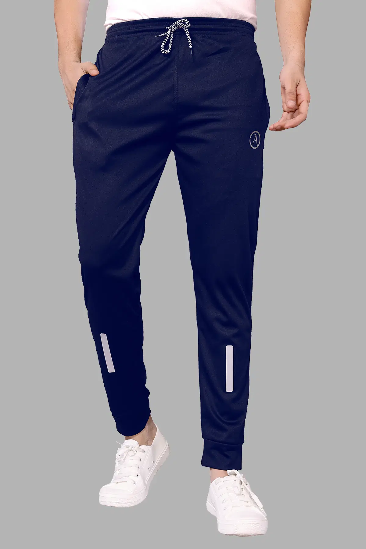 Kashvi Navy Blue Lycra Men's Joggers ( Pack of 1 )