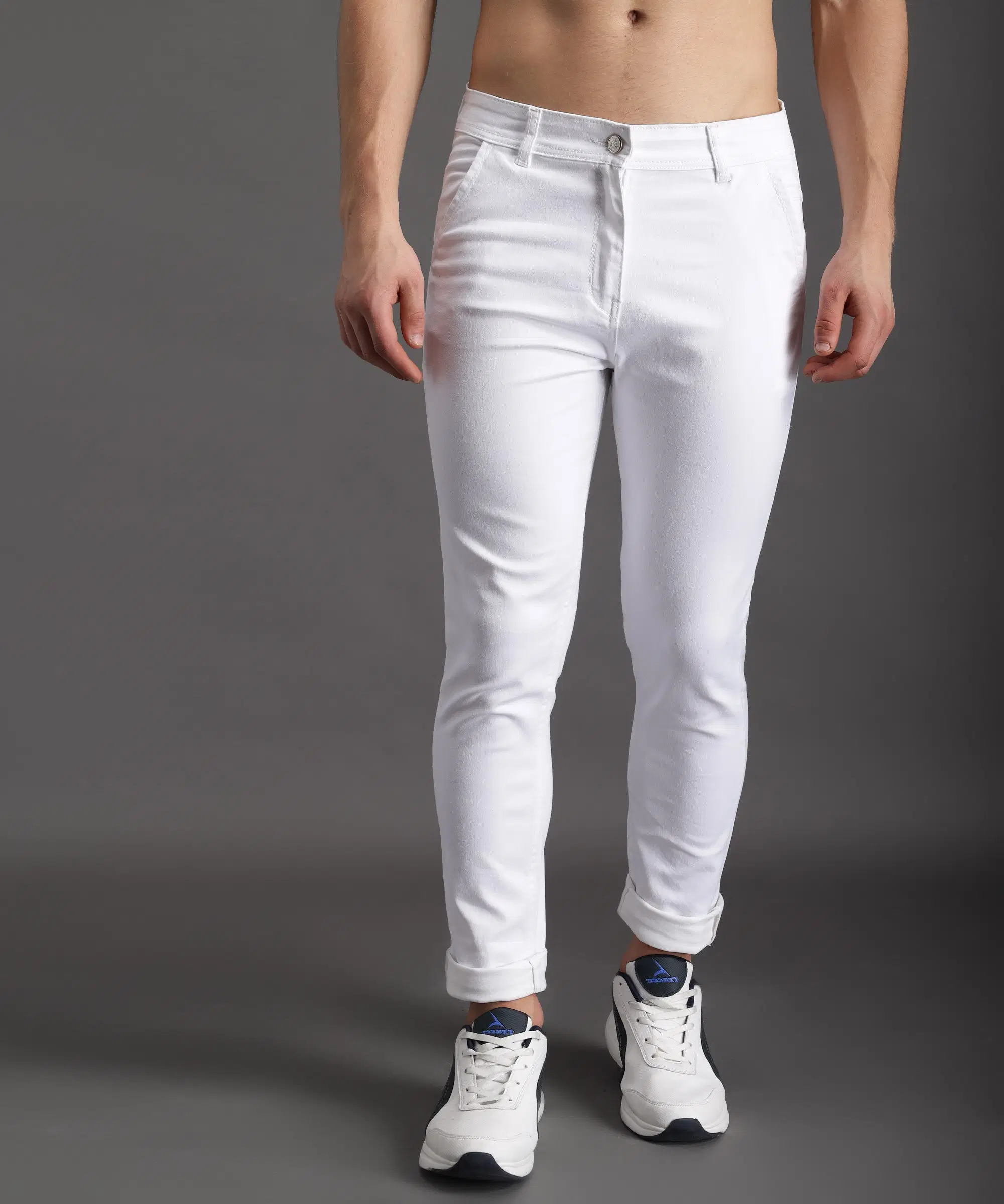 ZAYSH Slim Fit Solid Men's Jeans - White ( Pack of 1 )