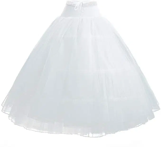 Doll Fashion White Silk Women's A-Line Skirt ( Pack of 1 )