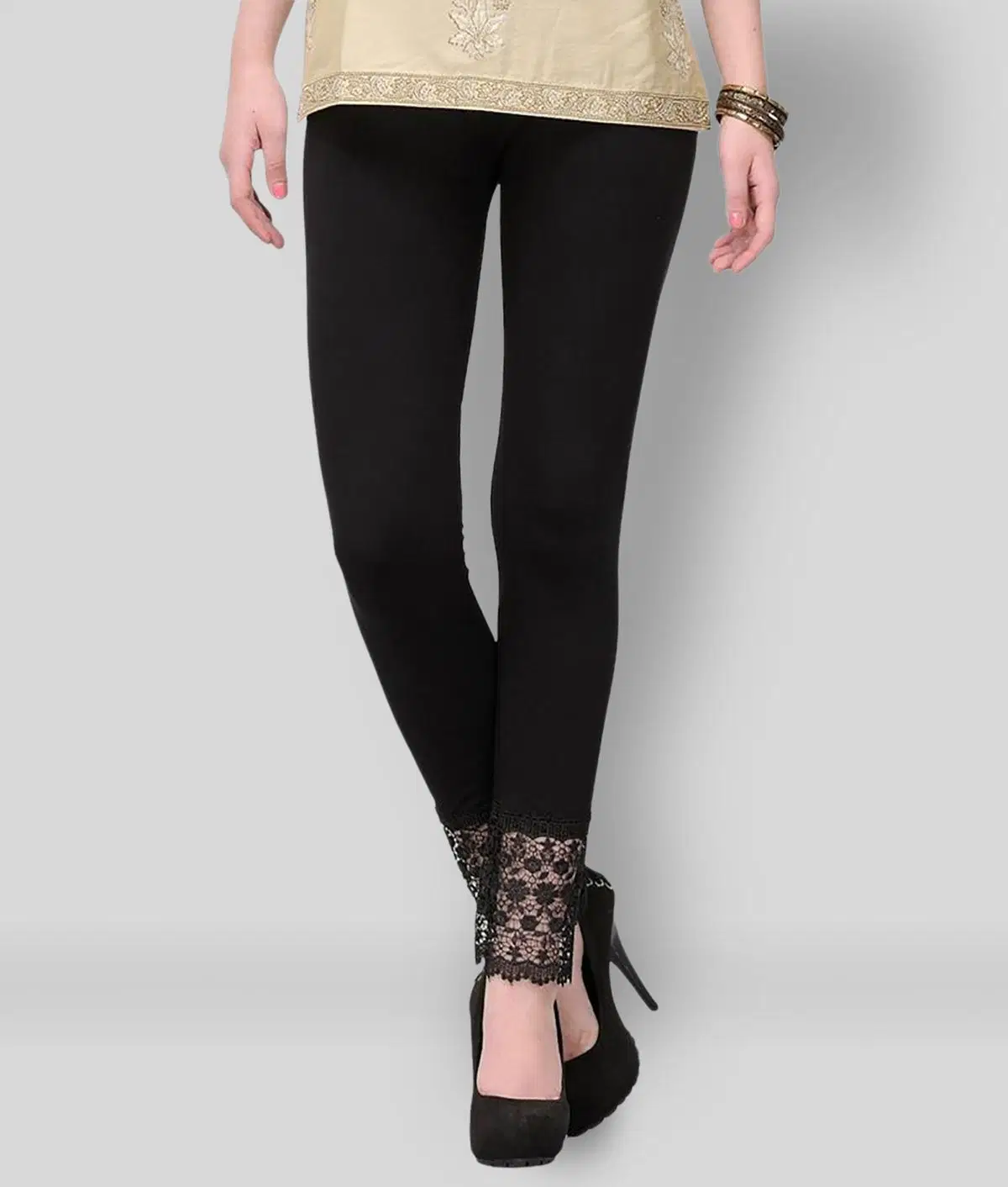 Robin Romeo - Black Viscose Women's Leggings ( Pack of 1 )