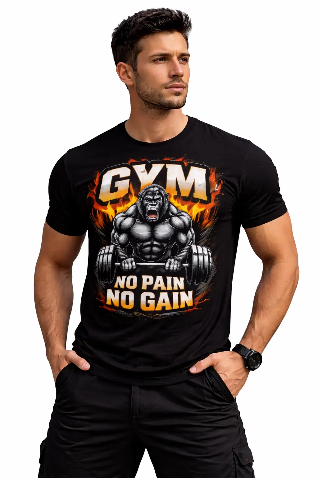 clothifyonlinecreation Men Polyester Regular Fit Printed T-Shirt ( White )