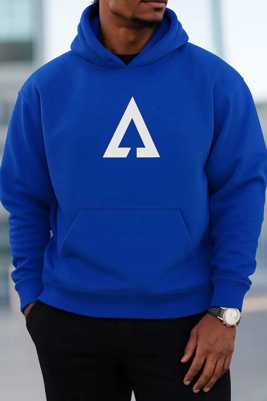 Scuba Fleece Hooded Men's Sweatshirt - Blue ( Pack of 1 )