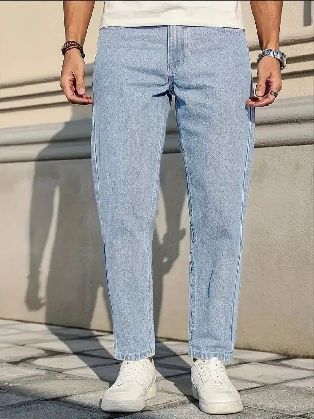 Gazal Fashions Solid Men's Jeans - Light Blue ( Pack of 1 )