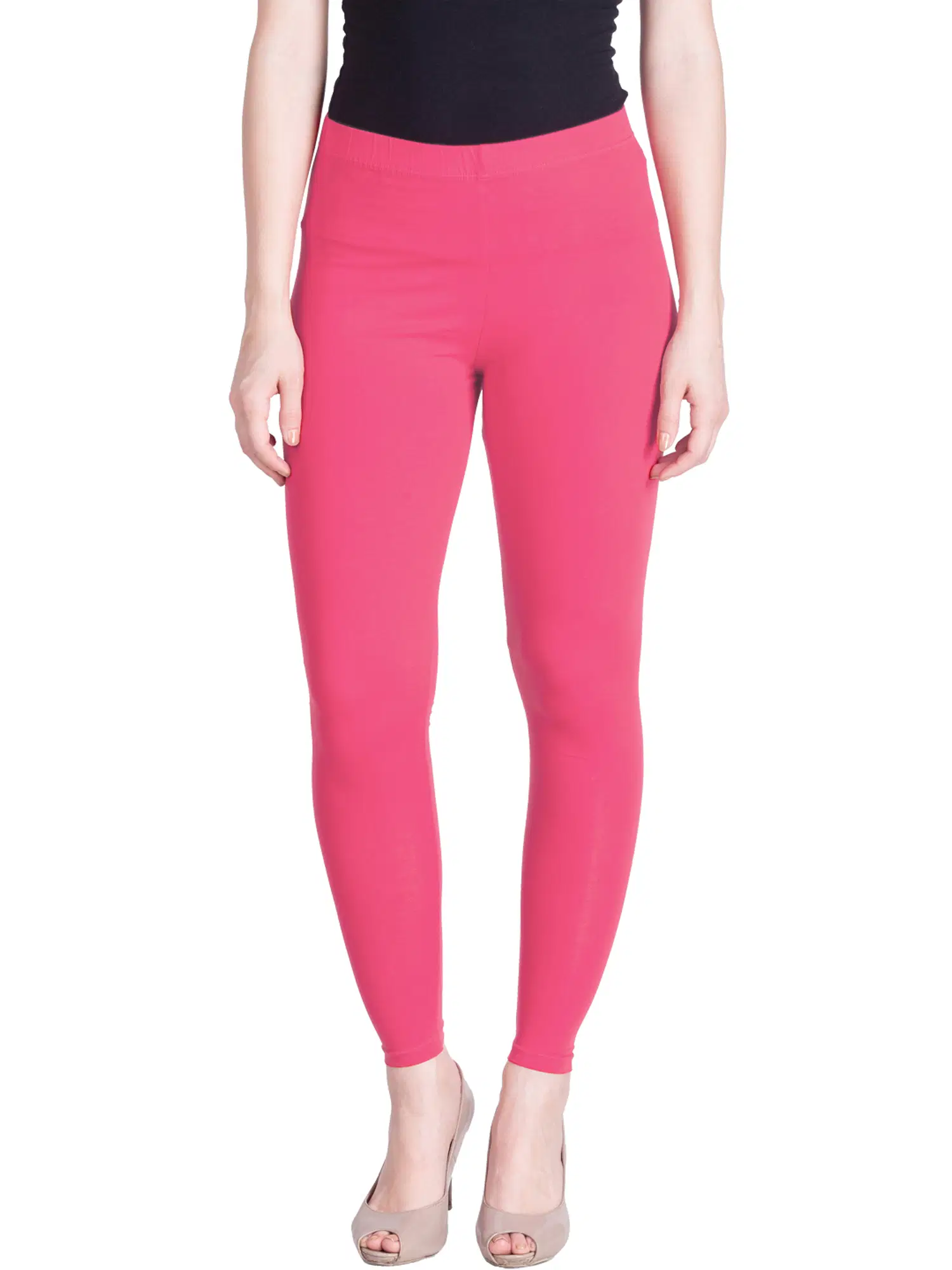 Lux Lyra - Pink Cotton Women's Leggings ( Pack of 1 )