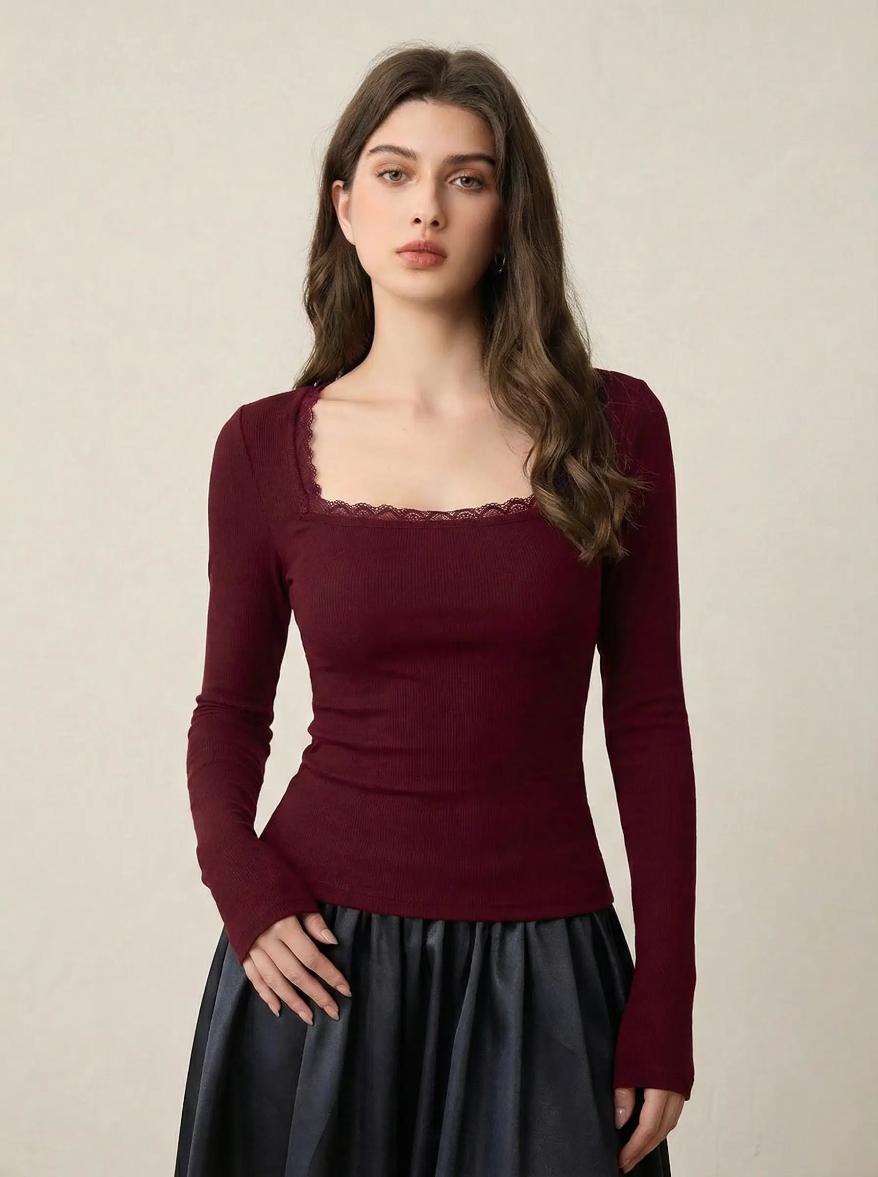 Istyle Can Women's Polyester Regular Top ( Maroon )