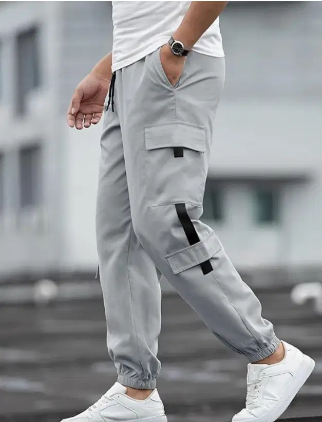Casual Feel Regular Men's Cargos - Light Grey ( Pack of 1 )
